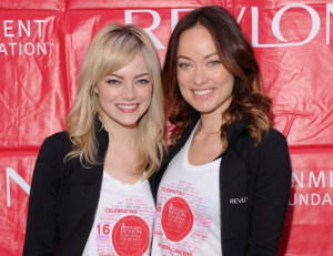 Emma Stone and Olivia Wilde