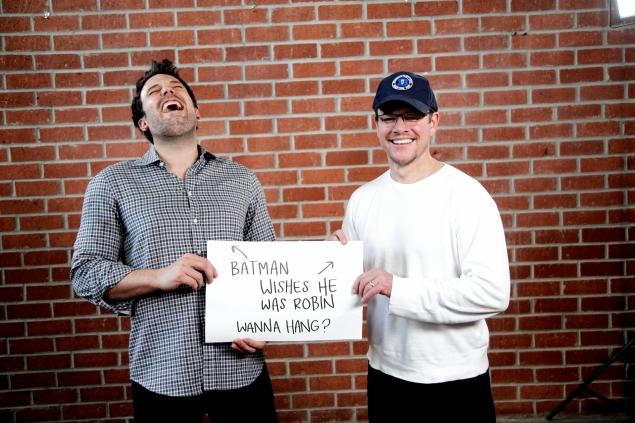 Matt Damon and Ben Affleck Ham It Up For Charity