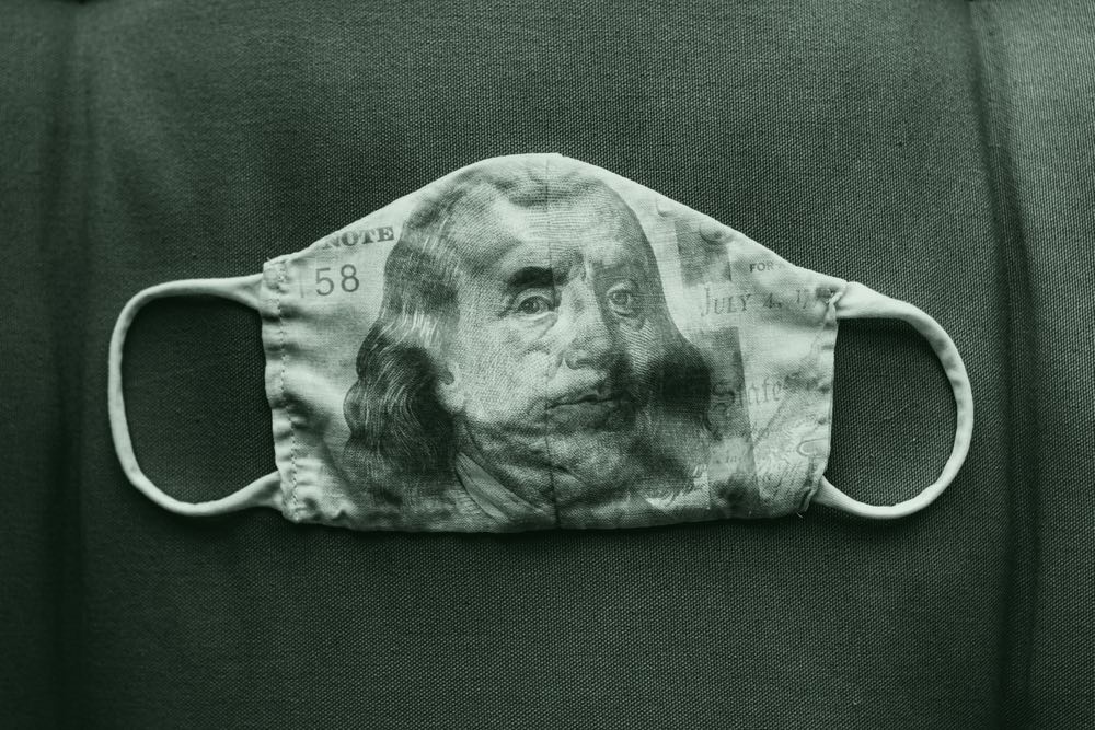 Covid money mask