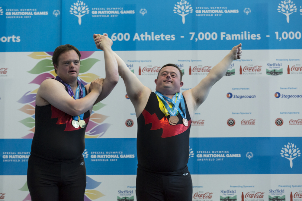 Athletes participate in the UK Special Olympics in 2017